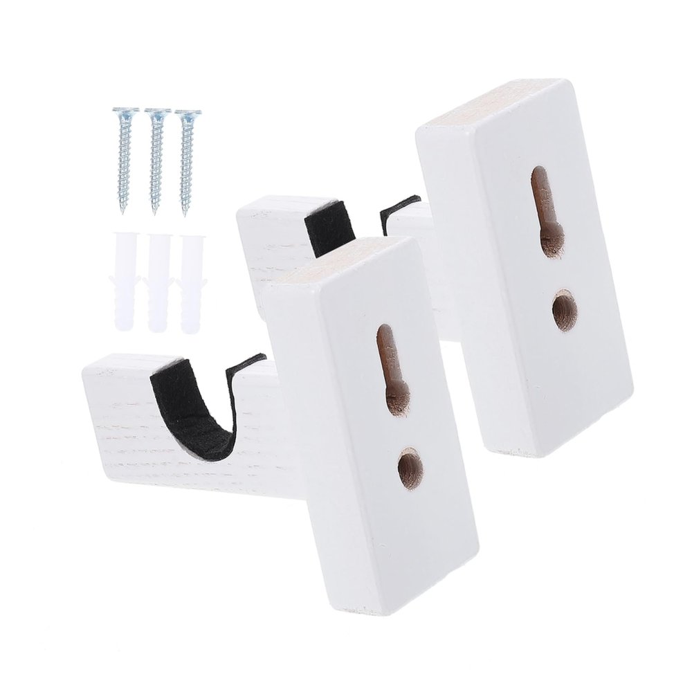 BESPORTBLE Wall-mounted Bat Racks Multi-function Baseball Bat Holder Durable Wooden Hangers for Display and Storage Space-saving Stands for Home and Sports Equipment