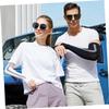 SUPVOX 4pcs Men's Women's Ice Silk Sunscreen Sleeves Uv Protection Arm Cover for Outdoor Cycling Running Golf view 3