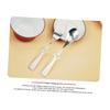 Zerodeko 2piece Stainless Steel Spoon and Fork Set with Hollow Heart-shaped Handle for Gifts Travel and Picnics Elegant Cutlery for Couples and Special Occasions view 2