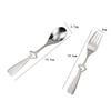 Zerodeko 2piece Stainless Steel Spoon and Fork Set with Hollow Heart-shaped Handle for Gifts Travel and Picnics Elegant Cutlery for Couples and Special Occasions view 3