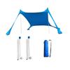 BESPORTBLE Multi-Functional Beach Mat Sun Protection Awning Outdoor Tent Light Compact for Camping Fishing Picnic Quick Assembly Blue