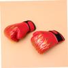 Anneome Boy Girl's Pu Boxing Gloves with Flame Pattern Breathable Training Mitts for Taekwondo Kickboxing and Sparring Random Color Durable Wear-Resistant Protective Gear view 4
