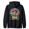 Vintage 68th Birthday 68 Year-Old Anglers Born November 1956 Zip Hoodie view 1