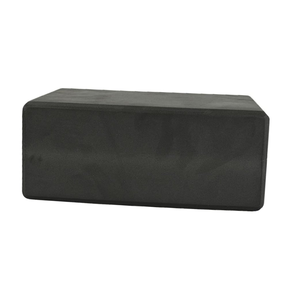 SUPVOX 2pcs Eva Yoga Blocks Lightweight Non-slip Supportive Bricks for Fitness Stretching and Meditation High-density Odor Resistant Exercise Accessories Black
