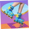 Anneome 4pcs 70mm Pu Roller Skate Wheels Durable Inline Skating Wheels for Outdoor Smooth Rolling Random Color view 3