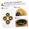 Anneome 4pcs 70mm Pu Roller Skate Wheels Durable Inline Skating Wheels for Outdoor Smooth Rolling Random Color view 4