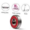 Anneome 20pcs Sealed Inline Roller Skate Bearings Rust Skateboard Wheel Bearings Precision for Smooth Performance and Durability Red view 3