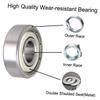 Anneome 20pcs Sealed Inline Roller Skate Bearings Rust Skateboard Wheel Bearings Precision for Smooth Performance and Durability Red view 4