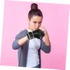 Anneome Boy Girl Pu Boxing Gloves Flame Pattern Protective Training Mitts for Taekwondo Kickboxing Sparring Breathable Tear Resistant Comfortable Fit Random Color view 4