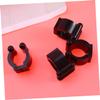 Anneome 10pcs Fishing Pole Holder Rod Clamp Plastic Club Clip Fishing Rod Rack Mount view 2