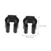 Anneome 10pcs Fishing Pole Holder Rod Clamp Plastic Club Clip Fishing Rod Rack Mount view 3