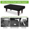Billiard Pool Table Dust Coverr, Weatherproof Air Hockey Table Coverr, Uv Protection Pool Table Coverr with Adjustable Band, 210d Oxford Cloth Pool Table Coverr, Pool Table Coverr Hard Top for Table view 4