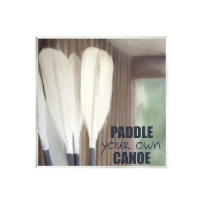 Stupell Industries Paddle Your Own Canoe Wall Plaque Art by Kim Allen
