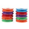 Anneome 10pcs Fishing Line Coil Bobbin Holder Portable Main Shaft Spool for Easy Winding Durable Silicone Fishing String Organizer Random Colors for Anglers and Enthusiasts view 1