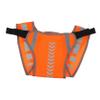 Anneome 1pc Reflective Running Cycling Vest for Night Safety High Visibility Orange Gear Breathable Quick-Drying Material for Jogging Hiking and Biking Activities