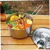 Anneome Portable Pot for Glamping Camping Stoves Easy to Use Hiking Cookware Reusable view 4