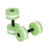 Anneome 2pcs Green Water Dumbbells for Aquatic Exercise Eva Pool Barbells for Resistance Aerobics for Strength Training and Flexibility Water Workouts view 1