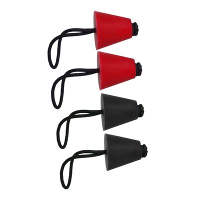 Milisten 4pcs Scupper Boat Kit Kayak Drain Plug Rubber Canoe Stopper Drain Plug Replacement Essential Kayak Accessories