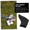 Anneome 1pc Pu Putter Cover for Golf Clubs and Wear-Resistant Protection for Home and Sports Equipment Rooms Stylish Black Design view 3