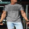 Gymish Lifestyle Gymdays Motivation Workout Shirts for Men, Gym Weightlifting Cool T-Shirts (MED, Grey Branded) view 3