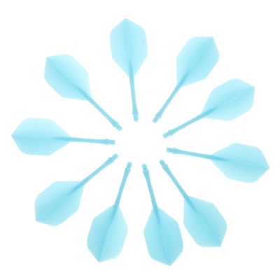 Anneome 10pcs Dart Tail Leaf Pole Flights Tails Replaceable Fins Supplies Smooth Edges Wings DIY Accessories