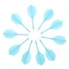 Anneome 10pcs Dart Tail Leaf Pole Flights Tails Replaceable Fins Supplies Smooth Edges Wings DIY Accessories