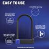 PENTAGON Bike U Lock - Patented Heavy Duty Anti Theft Bicycle ULock - Ultra Lightweight Sold Secure Gold Bike Security D Lock with Keys for Bikes Electric Bikes and Scooters (4.72/8.66 in) view 4