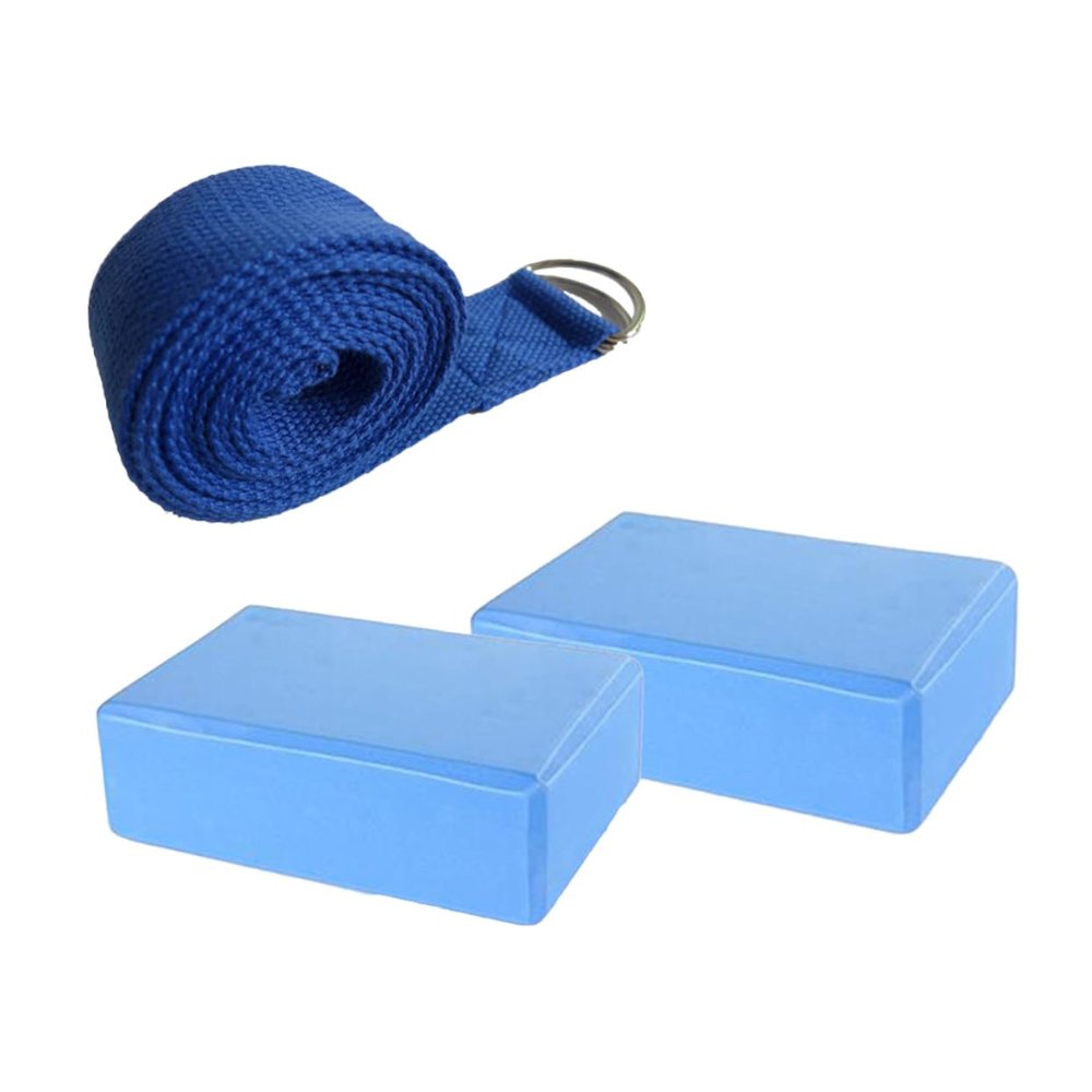 Anneome Yoga Blocks Stretching Strap High Density Eva Yoga Block Strap for Deep Stretching