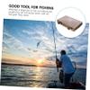 Anneome Hand-held Double Layer Fishing Bait Storage Box Plastic Tackle Organizer for Hooks Lures Accessories Portable Design Brown Compartments view 4