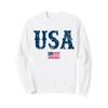 USA United States of America American Flag July 4th Graphic Sweatshirt view 1