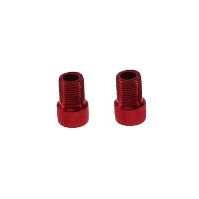 Milisten 2pcs Aluminum Alloy Bike Valve Adapter to Lightweight Air Pump Nozzles Fitment