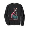 Kangaroo Boombox Vintage Ghettoblaster Oldschool Music Lover Sweatshirt view 1