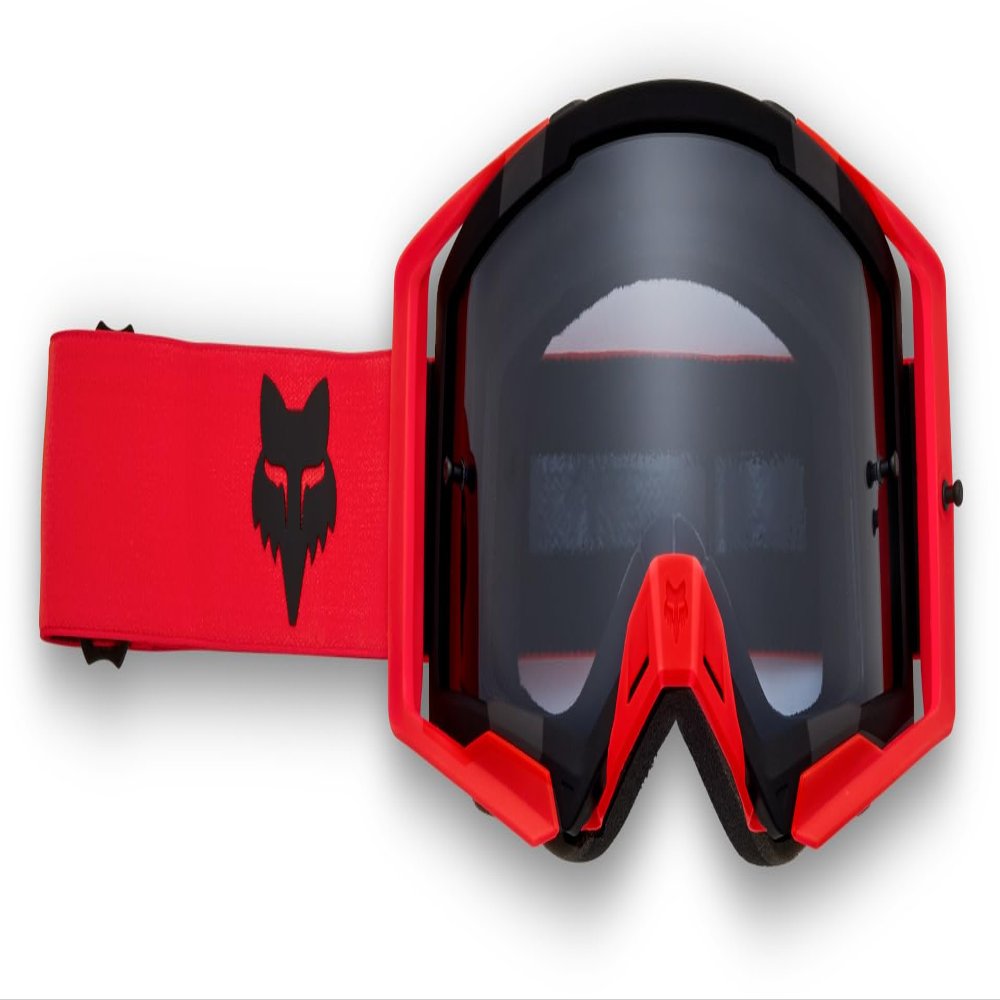 Fox Racing Unisex Airspace Motocross Dirt Bike Goggle, Fluorescent Red, OS