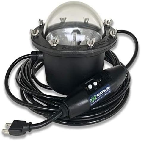 Deep Glow Clear Underwater Dock Light - Brightest HID Submersible Light for Enhanced Fishing, Dock Illumination, Nighttime Safety, Easy Installation - Easy Installation