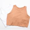 dELiA*s Girls Tank Tops - 2 Piece Soft Stretch Long Line Cami Bralette - Seamless Breathable Racerback Tank Tops for Girls, Size X-Large, Nude/White view 4