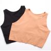 dELiA*s Girls Tank Tops - 2 Piece Soft Stretch Long Line Cami Bralette - Seamless Breathable Racerback Tank Tops for Girls, Size X-Large, Black/Nude view 4