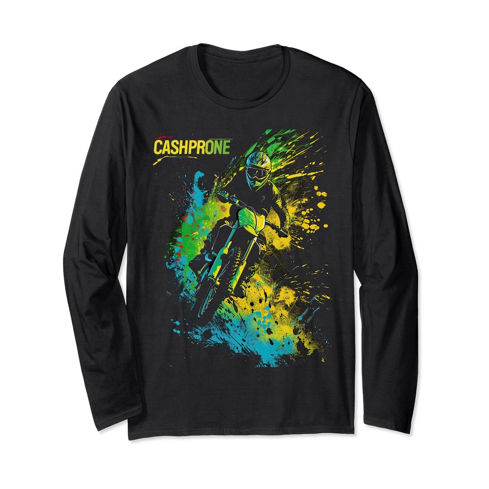 Crashpilot dirt bike colorful motocross bikes for boys Long Sleeve T-Shirt