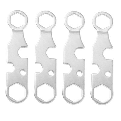 Milisten Metal Wrench Skateboard Tool for Repair and Adjustment 4 Pcs