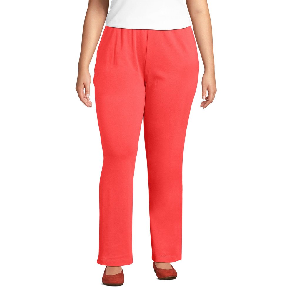 Lands' End Women s Sport Knit Pants Sahara Desert Petite Large