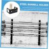 Heavy Duty Barbell Holder Vertical Wall Stand Barbell Rack for Home Gym Easy Install Space-saving Weight Bar Organizer Durable Material for Use view 3