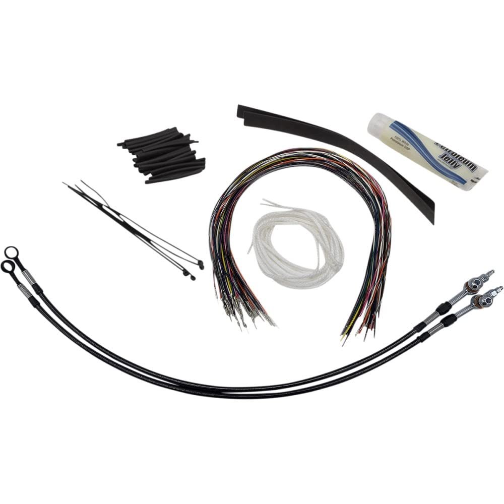 Fat Baggers Inc 109716-B EZ Install Handlebar Kit - Black Braided