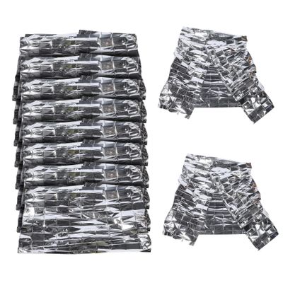 Anneome 10pcs Emergency Survival Blanket Picnic Blanket Outdoor Insulation for Hiking Camping Cycling
