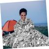 Anneome 10pcs Emergency Survival Blanket Picnic Blanket Outdoor Insulation for Hiking Camping Cycling view 3