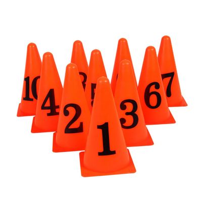 BCOATH 10pcs Sign Cones Football Obstacle Markers for Soccer Training Premium Pe Material Versatile Use Sports Parties and Events