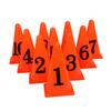 BCOATH 10pcs Sign Cones Football Obstacle Markers for Soccer Training Premium Pe Material Versatile Use Sports Parties and Events view 1