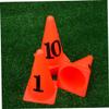 BCOATH 10pcs Sign Cones Football Obstacle Markers for Soccer Training Premium Pe Material Versatile Use Sports Parties and Events view 3