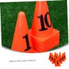 BCOATH 10pcs Sign Cones Football Obstacle Markers for Soccer Training Premium Pe Material Versatile Use Sports Parties and Events view 4