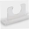 HANABASS 2pcs Wall-Mounted Baseball Bat Rack Durable Acrylic Display Holder for Softball and Hockey Sticks Space-Saving Design with Strong Stability view 3