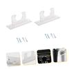 HANABASS 2pcs Wall-Mounted Baseball Bat Rack Durable Acrylic Display Holder for Softball and Hockey Sticks Space-Saving Design with Strong Stability view 4