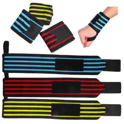 HANABASS 6pcs Wrist Wraps Compression Grips for Strength Training Weightlifting Gym Breathable Ergonomic Design for Men Women Anti-sprain Support